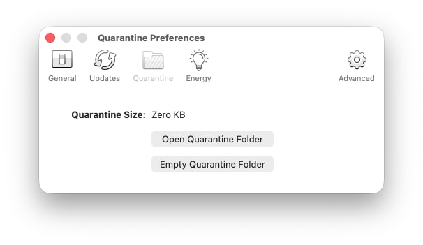 quarantine preference